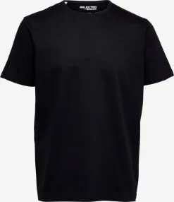 Selected Homme T-shirts Shirt Frank Heren Zwart