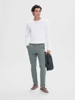 Selected Homme Chinos Slimfit Chino Miles Heren Groen -Selected Homme Groot Warenhuis f36ebde29bfd4d864988b6adaaeefbf2