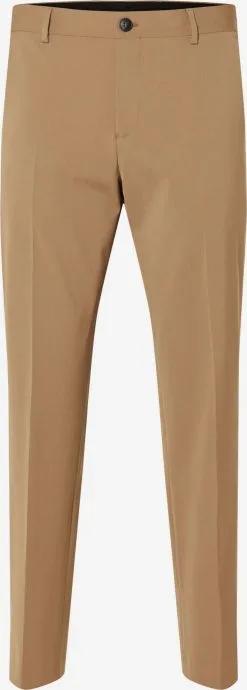Selected Homme Pantalons Slimfit Pantalon Liam Heren Camel