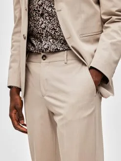 Selected Homme Pantalons Slimfit Pantalon Liam Heren Taupe -Selected Homme Groot Warenhuis f459f3a2f310d9118c9033b6e5047443