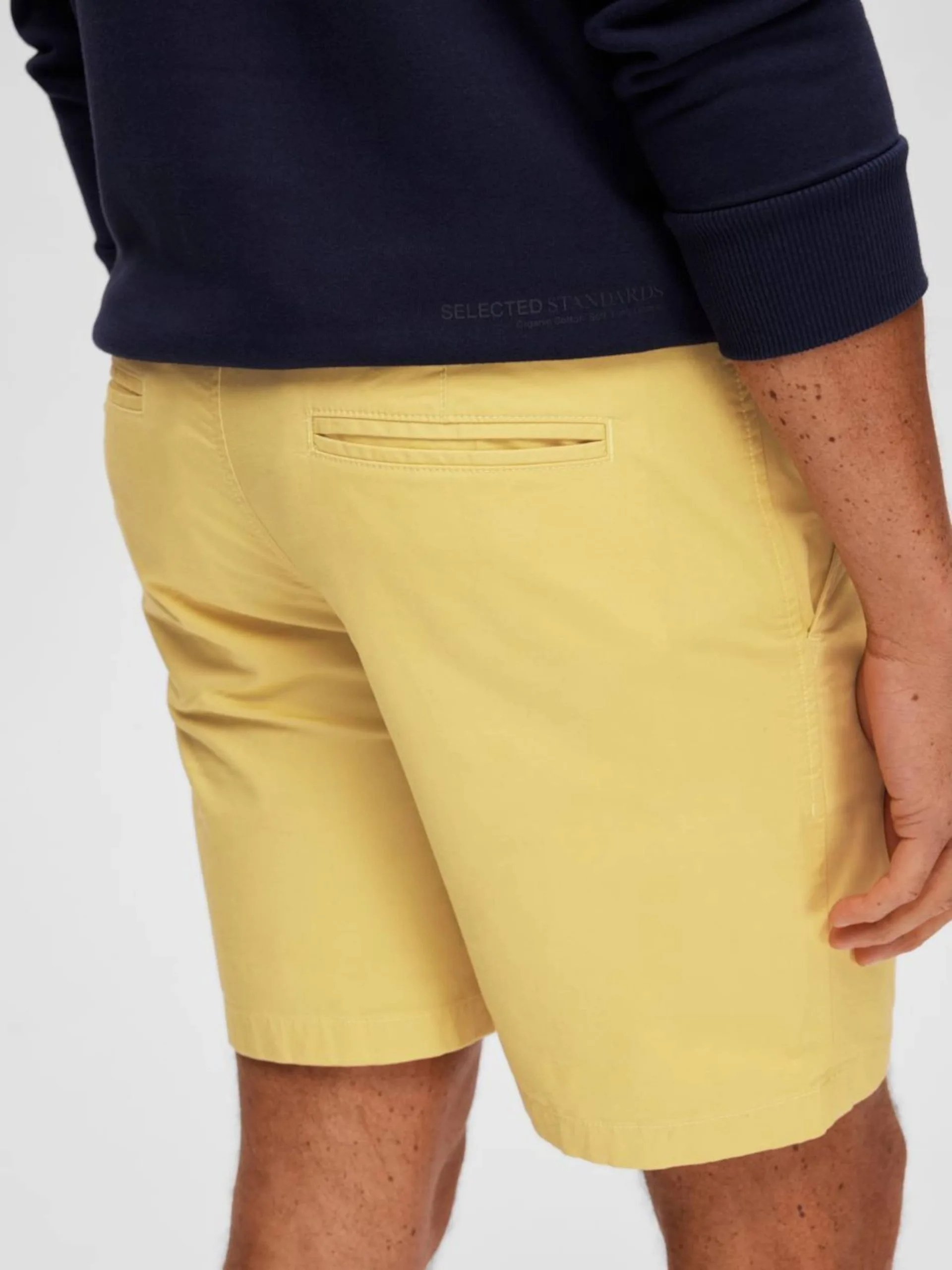 Selected Homme Chino Shorts Regular Chino Heren Geel 7 Selected Homme Chino Shorts Regular Chino Heren Geel - Afbeelding 5