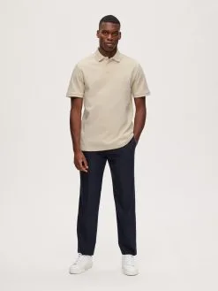Selected Homme Polos Shirt Walter Heren Beige -Selected Homme Groot Warenhuis f7b6678c6a317516af7ffda5bcff51d5
