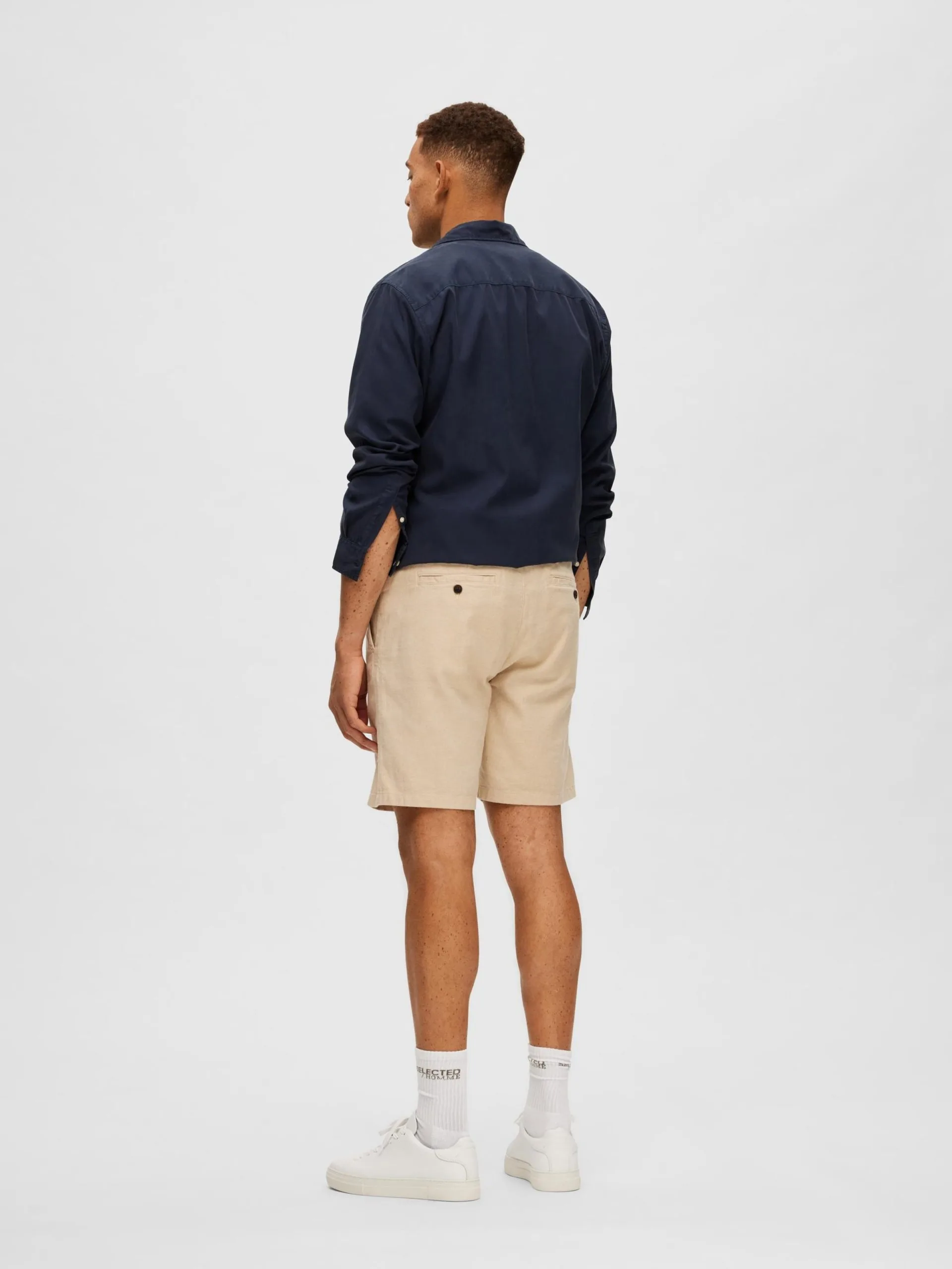 Selected Homme Shorts Regular Broek Brody Heren Sand 5 Selected Homme Shorts Regular Broek Brody Heren Sand - Afbeelding 3