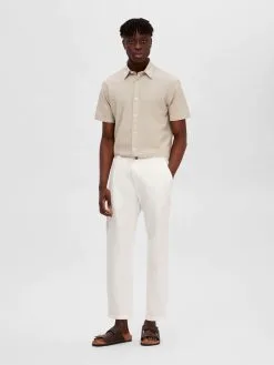 Selected Homme Pantalons Regular Bandplooibroek Heren Wit -Selected Homme Groot Warenhuis f8719e4c221a9e48ae4746c0a171dda8