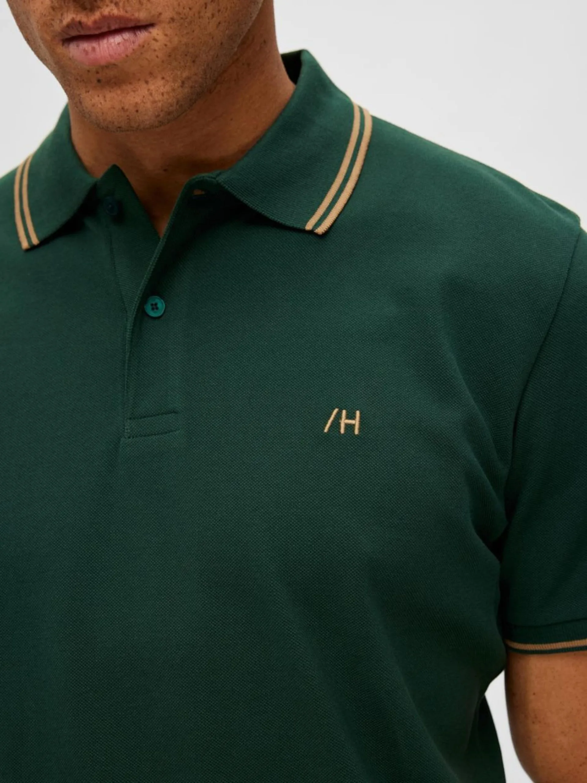 Selected Homme Polos Shirt Dante Heren Spar 8 Selected Homme Polos Shirt Dante Heren Spar - Afbeelding 6