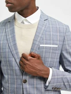 Selected Homme Blazers Slim Fit Colbert Timelogan Heren Blauw / Lichtblauw -Selected Homme Groot Warenhuis faaad7dcf6e3493734d918a7ad7bc3ba