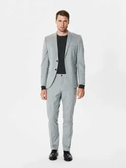 Selected Homme Blazers Slim Fit Colbert Heren Grijs -Selected Homme Groot Warenhuis fb38c8adacca0c48088e699f2755a5ab
