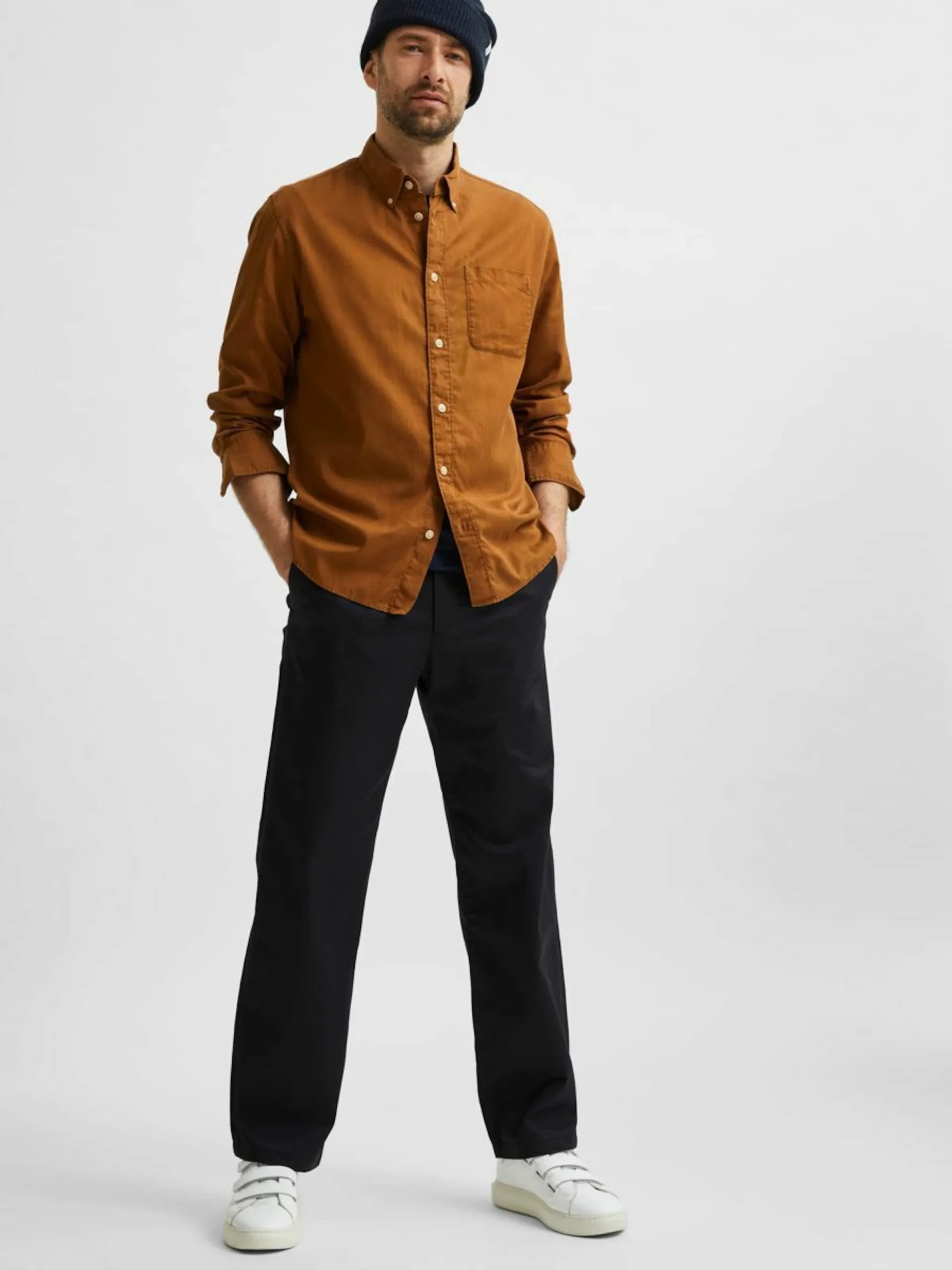 Selected Homme Chinos Regular Chino Salford Heren Zwart 11 Selected Homme Chinos Regular Chino Salford Heren Zwart - Afbeelding 9