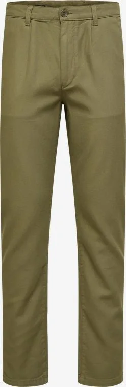Selected Homme Chinos Tapered Chino Jax Heren Olijfgroen