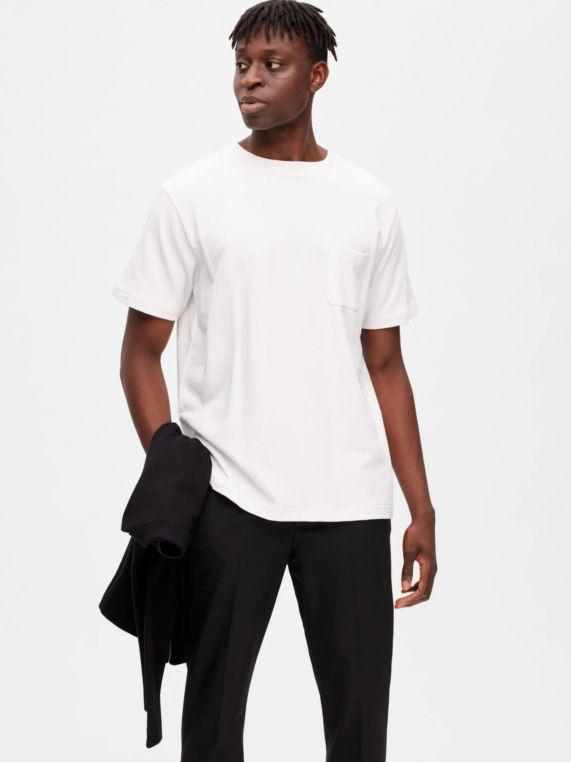 Selected Homme T-shirts Shirt Relax Soon Heren Offwhite 7 Selected Homme T-shirts Shirt Relax Soon Heren Offwhite - Afbeelding 5