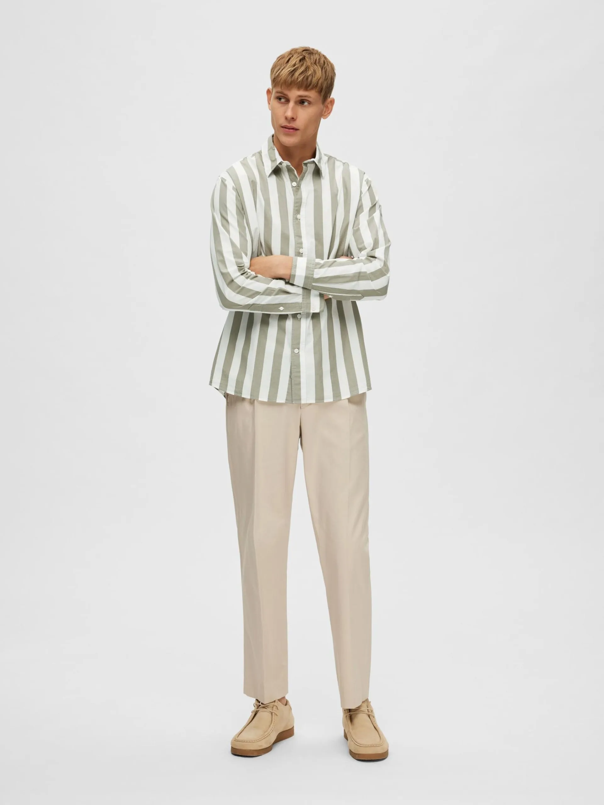 Selected Homme Casual Overhemden Regular Fit Overhemd Redster Heren Rookgrijs 5 Selected Homme Casual Overhemden Regular Fit Overhemd Redster Heren Rookgrijs - Afbeelding 3