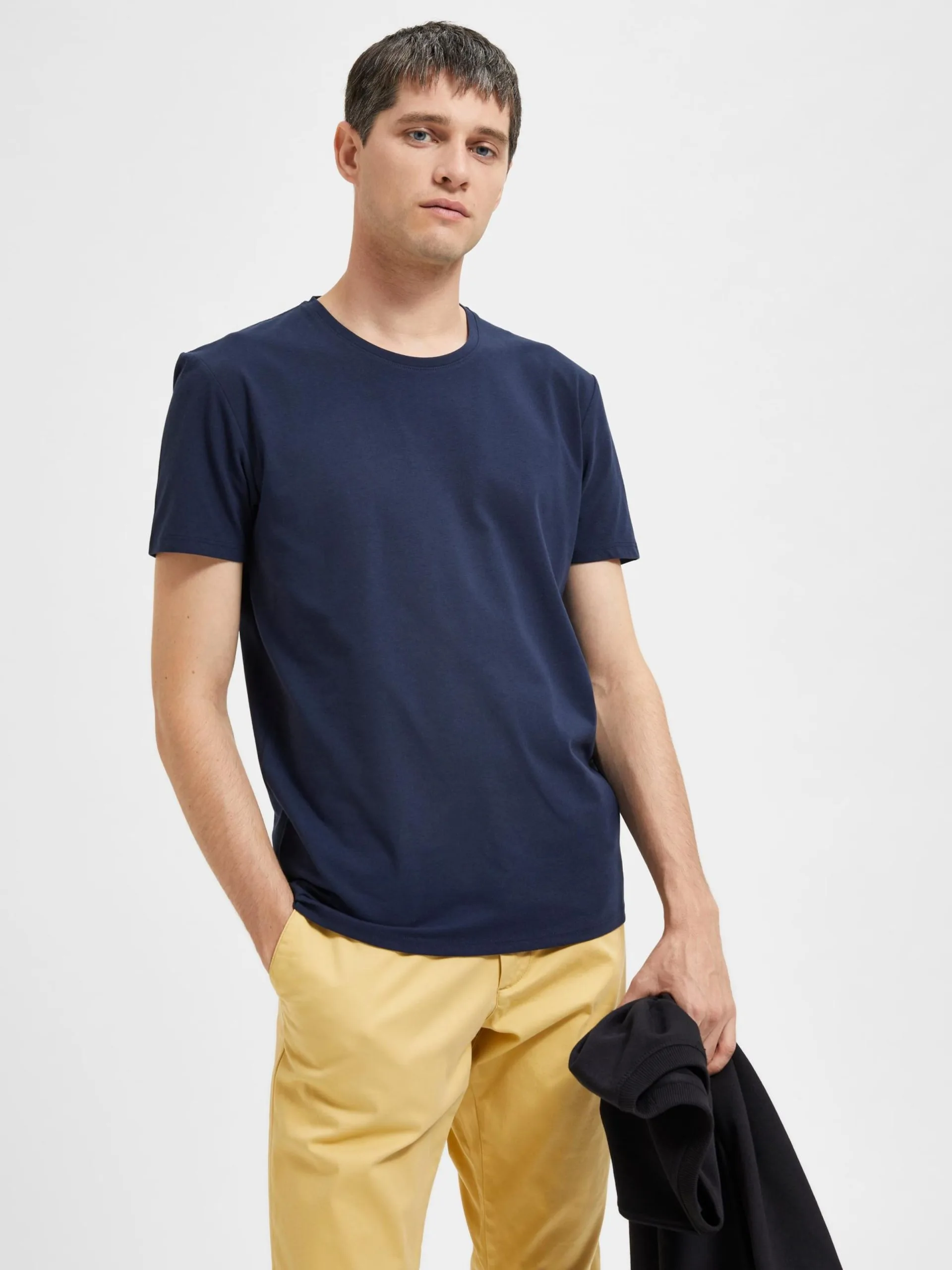 Selected Homme T-shirts Shirt Ael Heren Navy 7 Selected Homme T-shirts Shirt Ael Heren Navy - Afbeelding 5