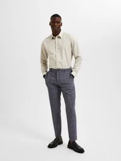 Selected Homme Casual Overhemden Slim Fit Overhemd Ethan Heren Ecru -Selected Homme Groot Warenhuis ff1bba50d89f31bcc901590293636e66